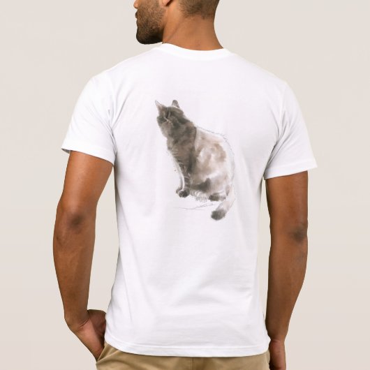 "Mocha in a Sunny Spot" T - Shirt - beidseitig (Rückseite)