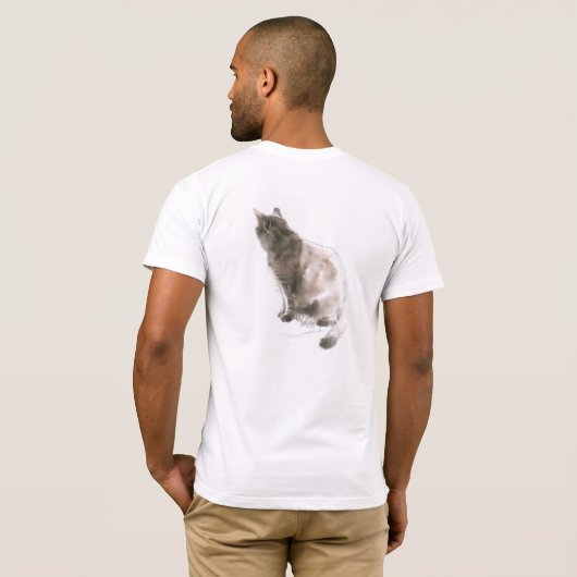 "Mocha in a Sunny Spot" T - Shirt - beidseitig (Schwarz voll)