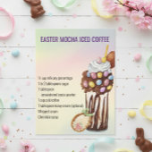 Mocha Kaffee Rezept Osterfrühling Postkarte