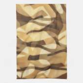 Mocha Latte Brown Abstract Artsy Towel Geschirrtuch (Vertikal)