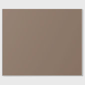 Mocha Latte Brown, erdneutrale Solid-Farbe Geschenkpapier (Flach)