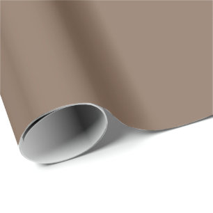 Mocha Latte Brown, erdneutrale Solid-Farbe Geschenkpapier