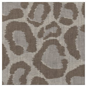 Mocha Leopard Animal Print Large Scale Stoff (Nahaufnahme)