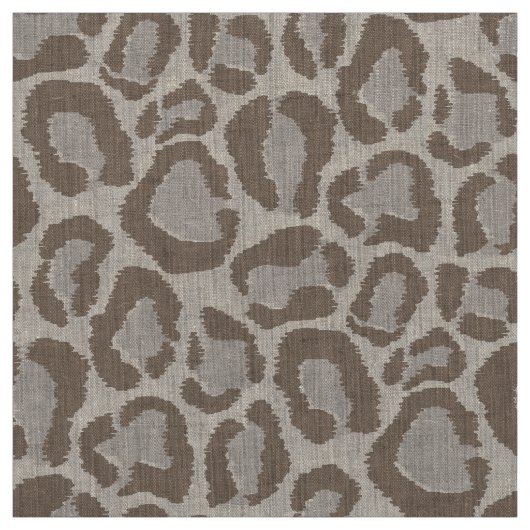 Mocha Leopard Animal Print Large Scale Stoff (Muster)