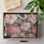Mocha Magic in Bloom Tissue - Kaffee und Flora Seidenpapier (Geschenk)