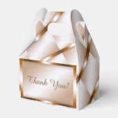 Mocha Marble Gable Favor Box Geschenkschachtel (Vorderseite)