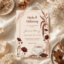 Mocha & Matrimony Schokoladenbraun Hochzeitsdusche