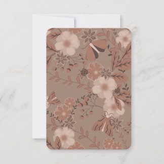 Mocha Meadow Bloom Dankeskarte