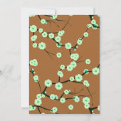 Mocha & Mint Faith Hope Liebe Wedding Einladungen (Rückseite)