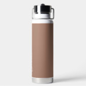 Mocha Moderne Typografie Personalisiert Trinkflasche (Hinten)