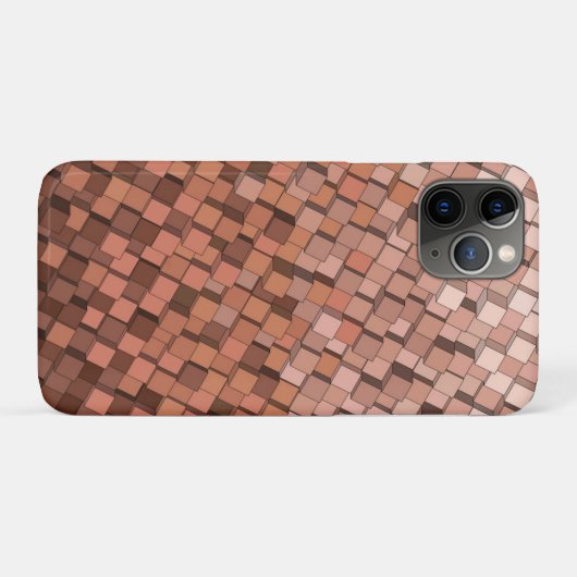 Mocha Mousse 3D Cube Pattern Case-Mate iPhone Hülle (Rückseite (Horizontal))