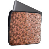 Mocha Mousse 3D Cube Pattern Laptop-Sieb Laptopschutzhülle (Vorne Rechts)