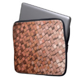 Mocha Mousse 3D Cube Pattern Laptop-Sieb Laptopschutzhülle (Vorderseite Links)