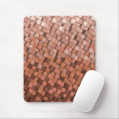 Mocha Mousse 3D Cube Pattern Mousepad (Mit Mouse)