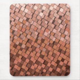 Mocha Mousse 3D Cube Pattern Mousepad
