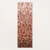 Mocha Mousse 3D Cube Pattern Yoga Mat Yogamatte (Rückseite)