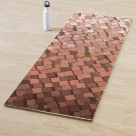 Mocha Mousse 3D Cube Pattern Yoga Mat Yogamatte