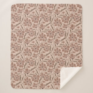 Mocha-Mousse-Abstrakt Mittel Jahrhundert Moderne B Sherpadecke