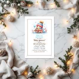 Mocha Mousse "Baby It's Cold Outside!" Babyparty Einladung