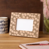 Mocha Mousse - Blume aus Baumwolle Geätzte Rahmen (Links)