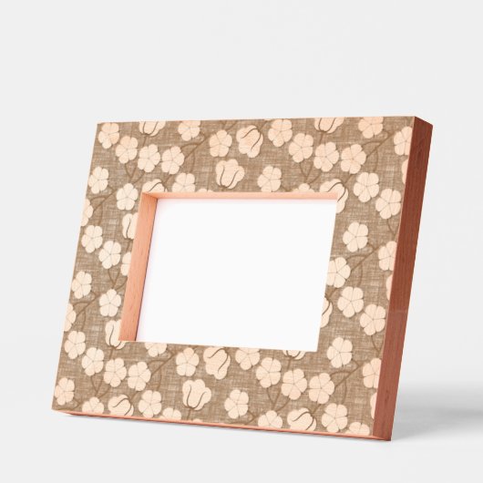 Mocha Mousse - Blume aus Baumwolle Geätzte Rahmen (Links)