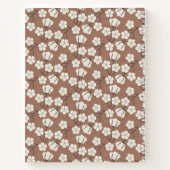 Mocha Mousse - Blume aus Baumwolle Notizblock (Rückseite)