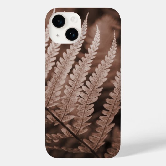 Mocha Mousse Botanic Foliage Case-Mate iPhone Hülle (Rückseite)