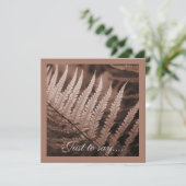 Mocha Mousse Botanic Foliage Dankeskarte (Stehend Vorderseite)