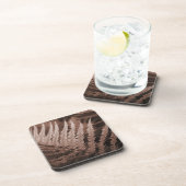 Mocha Mousse Botanic Foliage Getränkeuntersetzer (Rechte Seite)