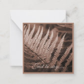 Mocha Mousse Botanic Foliage Mitteilungskarte (Vorderseite)