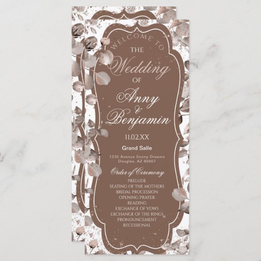 Mocha Mousse Botanical (Vorne/Hinten)