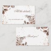 Mocha Mousse Botanisch alle Details 1 Begleitkarte (Vorne/Hinten)