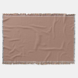 Mocha Mousse Braun einfarbig Decke