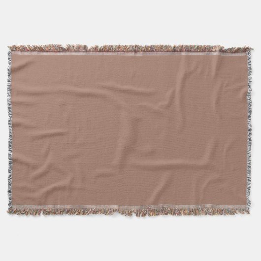 Mocha Mousse Braun einfarbig Decke (Vorderseite)
