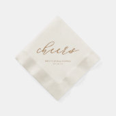 Mocha Mousse Bridal Shower Napkins Serviette (Ecke)