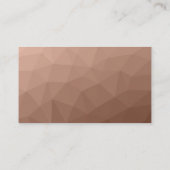 Mocha Mousse Brown geometrischen Mesh QR-Code Mono Visitenkarte (Rückseite)