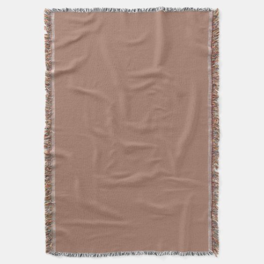 Mocha Mousse Brown Solid Color Decke (Vorderseite Vertikal)