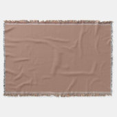 Mocha Mousse Brown Solid Color Decke (Vorderseite)
