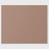 Mocha Mousse Brown Solid Color Geschenkpapier (Flach)