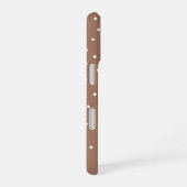 Mocha Mousse Brown Tiny Polka Dot 2025 iPhone 16 Hülle (Rechte Seite)