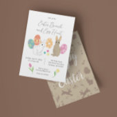 Mocha mousse Bunnies Osterbruch und Eierjagd Einladung