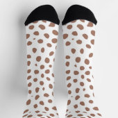 Mocha Mousse Cheetah Print Socken (Oben)