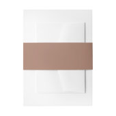 Mocha Mousse Elegant Neutral Wrap Einladungsbanderole (Vorderseite Beispiel)