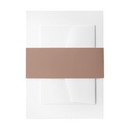 Mocha Mousse Elegant Neutral Wrap Einladungsbanderole
