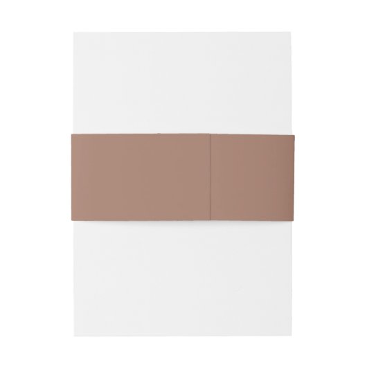 Mocha Mousse Elegant Neutral Wrap Einladungsbanderole (Rückseitenbeispiel)