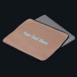 Mocha Mousse Farbe des Jahres 2025 anpassen Laptopschutzhülle<br><div class="desc">Mocha Mousse Farbe des Jahres 2025 anpassen</div>
