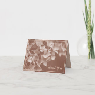 Mocha Mousse Floral Dankeskarte