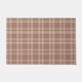 Mocha Mousse Gingham Fußmatte (Vorderseite)