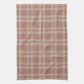 Mocha Mousse Gingham Geschirrtuch (Vertikal)