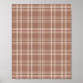 Mocha Mousse Gingham Poster (Vorne)